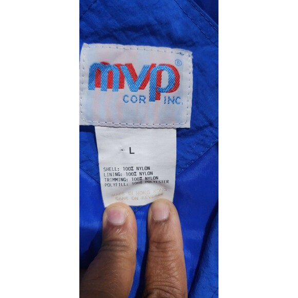 NWT VTG Deadstock MVP Corp Inc Mens L 890 Blue Thermolite DuPont Reflective Vest - Picture 7 of 14
